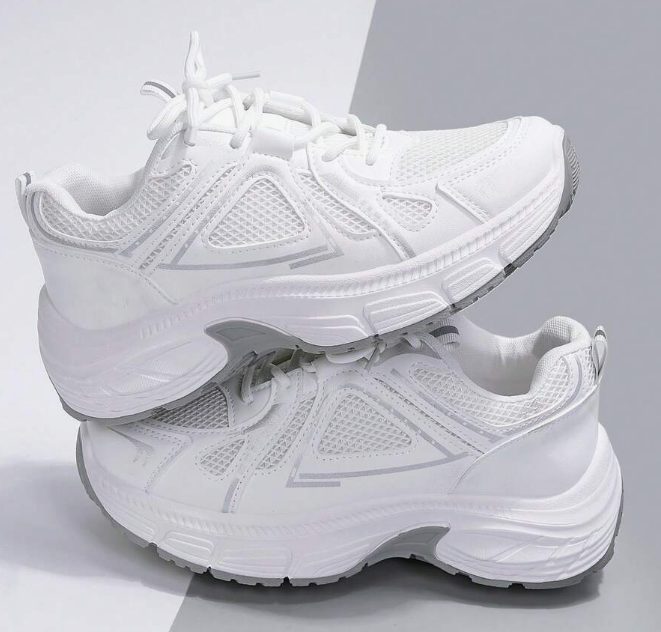 ZKBBO Women's Breathable Mesh Thick-Sole Chunky Sneakers